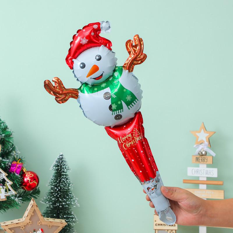 

20pcs Merry Christmas Stick Aluminum Film Balloon Decoration Children s Christmas Gift 2026 Balloon 10pcs&28x52cm