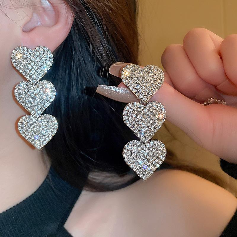 Love Long Fringed Earrings Heavy Industry Temperament Earrings Light Luxury Fashion High Sense Earrings Women