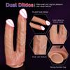 Dual-Ended Dildo for Women Flexible Realistic Double Penetration Adult Toy Soft Waterproof Phallus for Vaginal Anal Stimulation