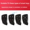Abs Carbon Fiber Car Smart Key Cover Case Keychain For Buick Envision Chevy Tahoe Suburban Colorado Traverse Gmc Yukon Canyon