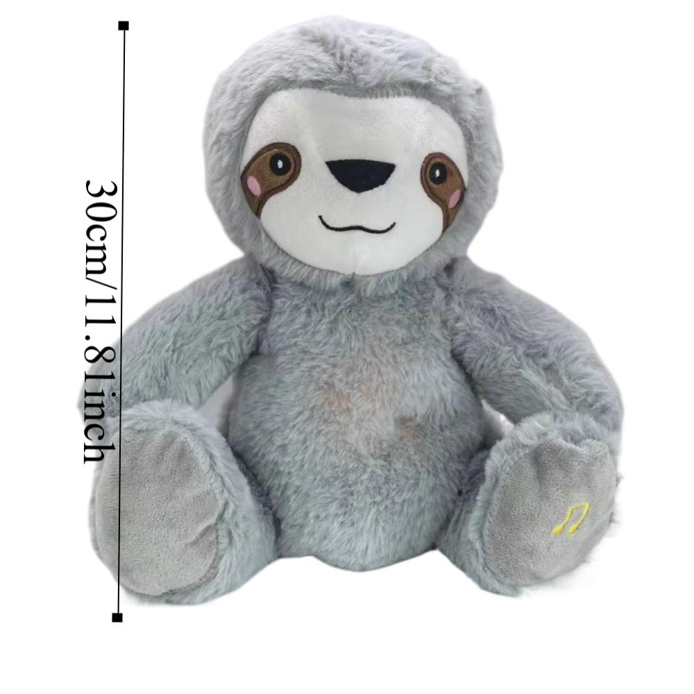 Simulation Sloth Breathing Toy Heart Baby Breath Toy Cute Sound Sleeping Doll Newborn Toddler