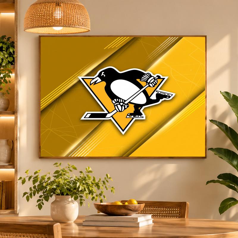 5D Diamond Painting Pittsburgh Penguins DIY Full Drill Diamond Art Kit Home Decoration