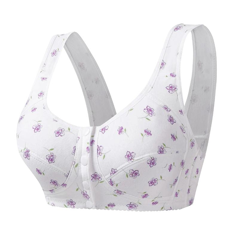 Women Plus-size Front Buckle Bra Vest Style Bra