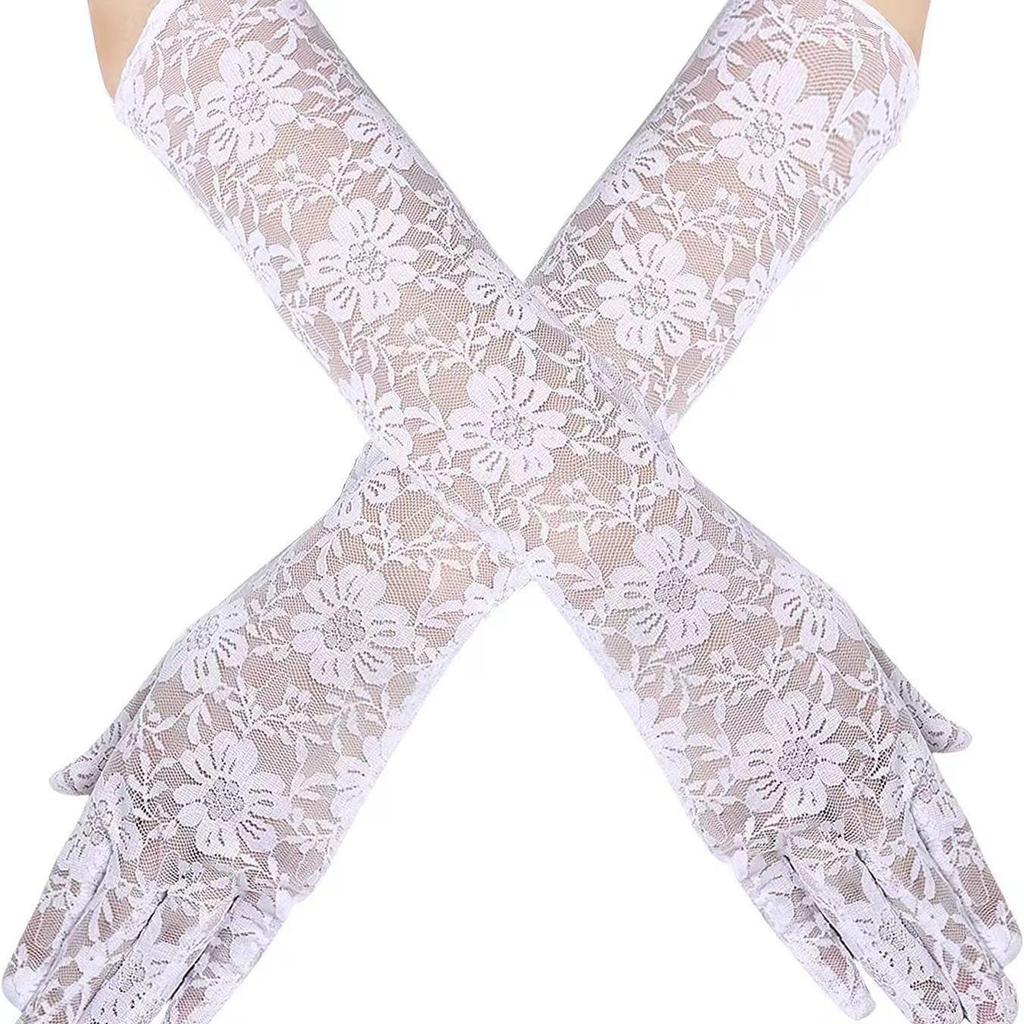 Ye Ting Xiang Lingerie: Sexy Fishnet Stockings & Lace Gloves Accessory Set