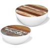 Day and Night - Day and Night Bowl-shaped Coffee Table Set 2 Pcs Solid Recycled Wood