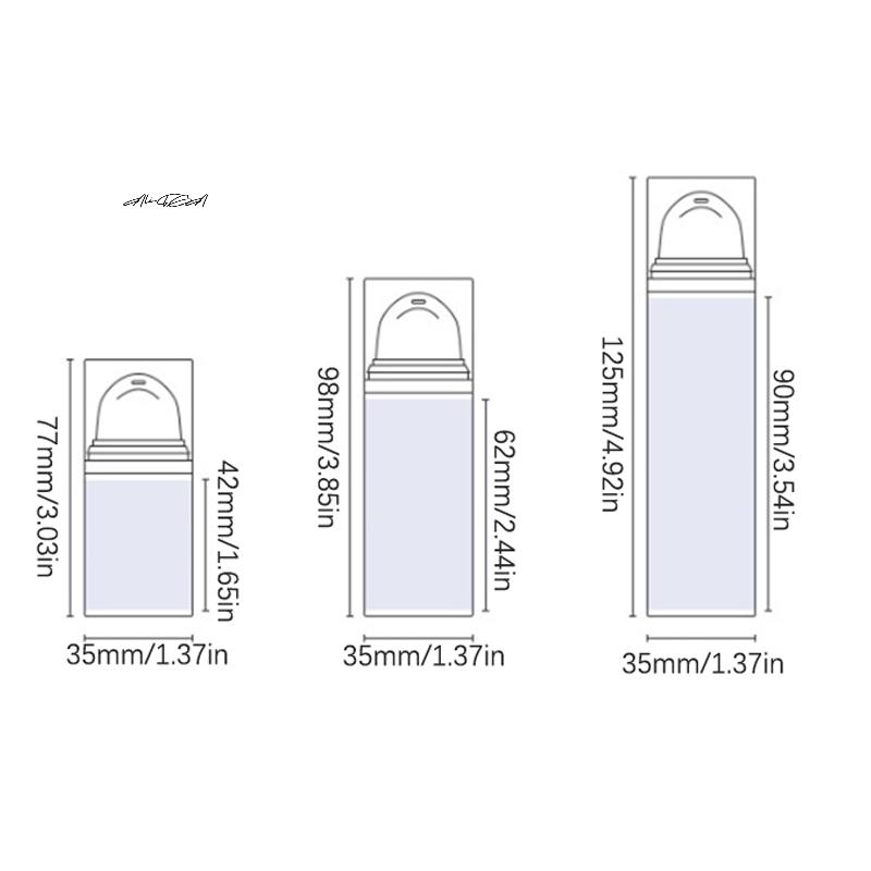 Mini Airless Pump Bottles 15/30/50ml Vacuum Cosmetic Containers for Lotion Emulsion Travel Makeup - Empty Bottle