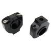 Elecbro Universal Handlebar Riser Holder Fits Diameter CNC Black Clamp, 28.6mm Bars, Machined,