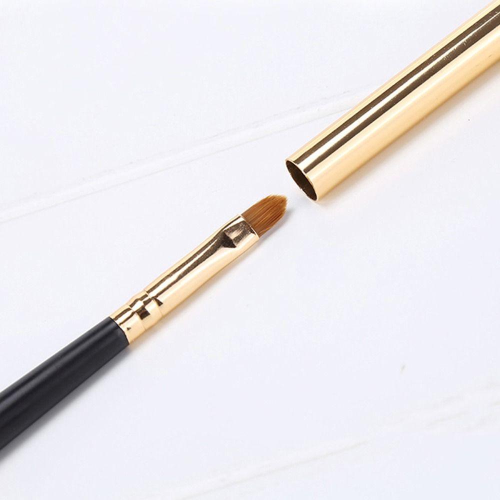 Applicator Makeup Brush Metal Handle Lady Cosmetic Brush Concealer Brush Lip Brush Lipstick Brush