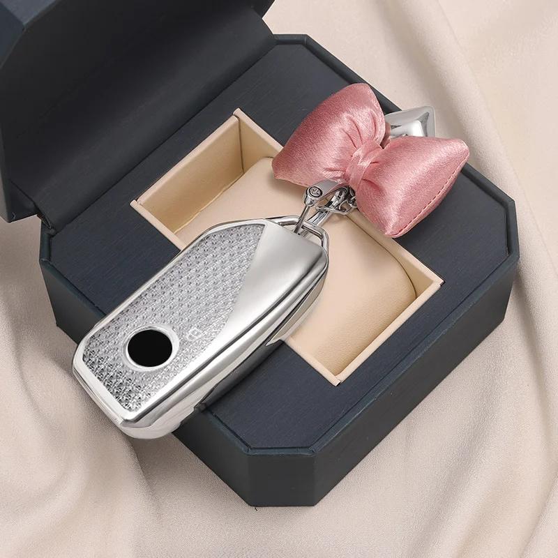 Diamond Texture Luxury For BMW Energy G07 I7 X7 LCI IX I20 X1 U11 7 Series G70 G09 XM G81 U06 M3  Remote Key Case Cover Fob