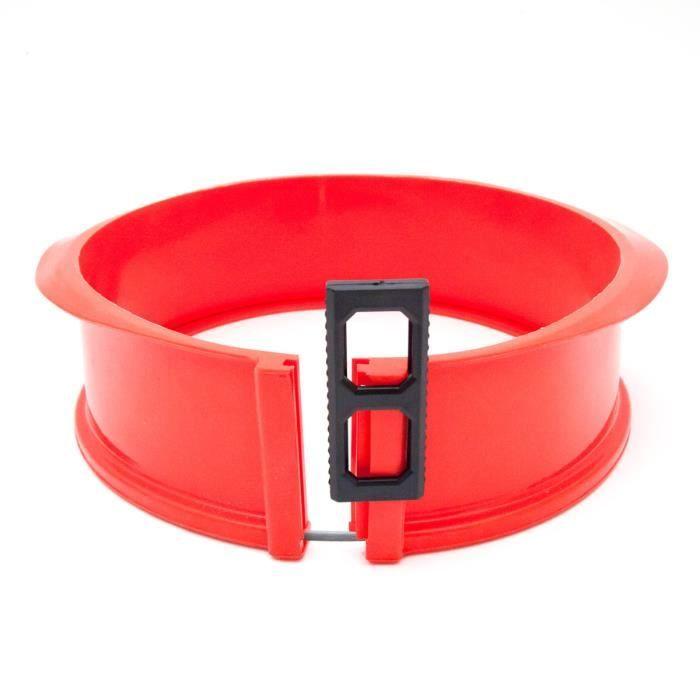 Pekáč - silikonový pant 23 cm - nepřilnavý - sklo - červený