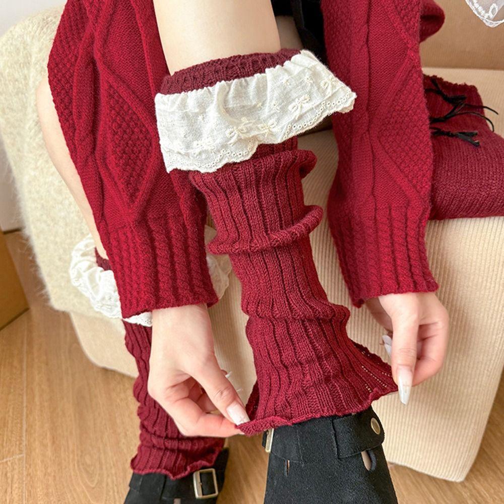 Harajuku Foot Warmers Warm Knit Bubble Socks Japanese Boot Socks  for Women & Girls