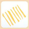 Super Light Clay Tool Kit: Acrylic Rolling Pin, DIY Clay Play Mat, Sculpting Tools