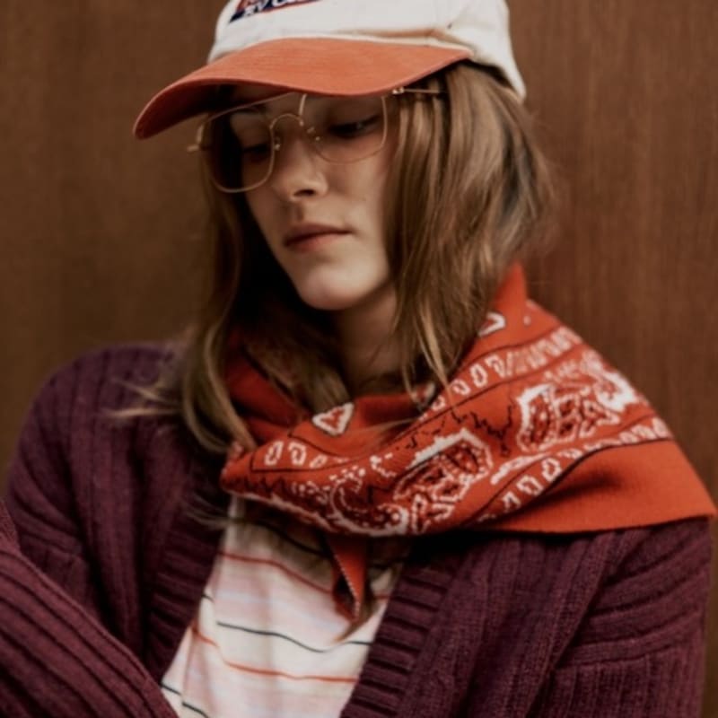 diaalto TIGNES KNIT SCARF _RED