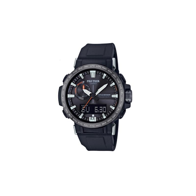 

Casio PRO TREK Series-Disc Dual Display Outdoor Mountaineering Multi-Function Waterproof Sports Smart Watch Solar Quartz Movement PRW-60Y-1APR чёрный