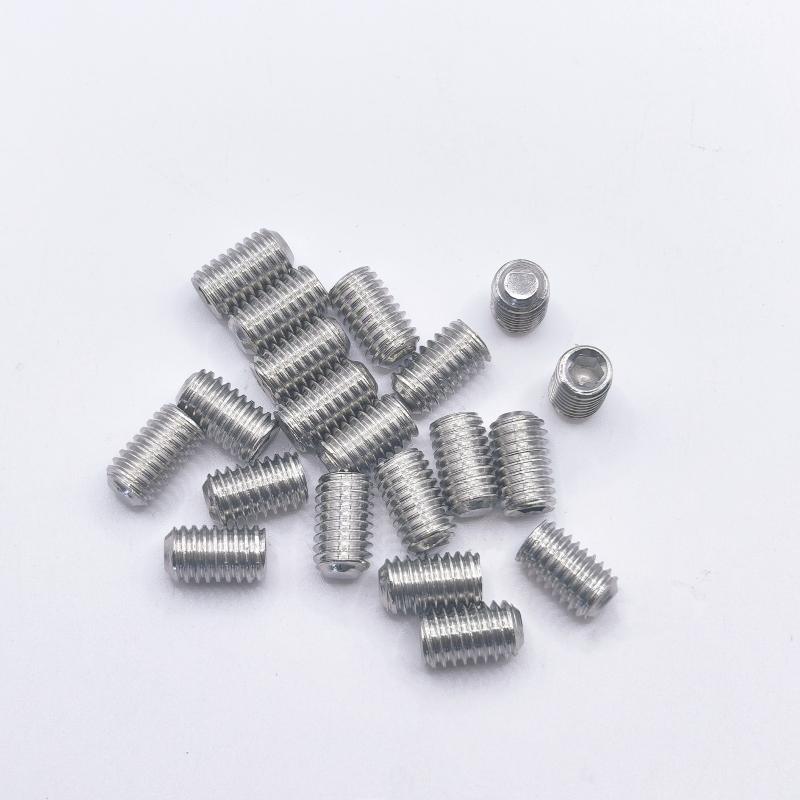 100/200pcs 304 Stainless Steel Hex Socket Socket Set Flat End Set Screw