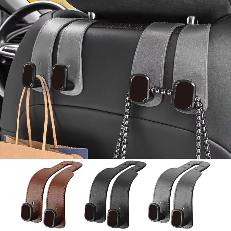 Headrest Hooks For Car Vehicle Seat Back Organizer Phone Holder Compact Organizer Stylish Hanger For Coat Purse Umbrella Travel