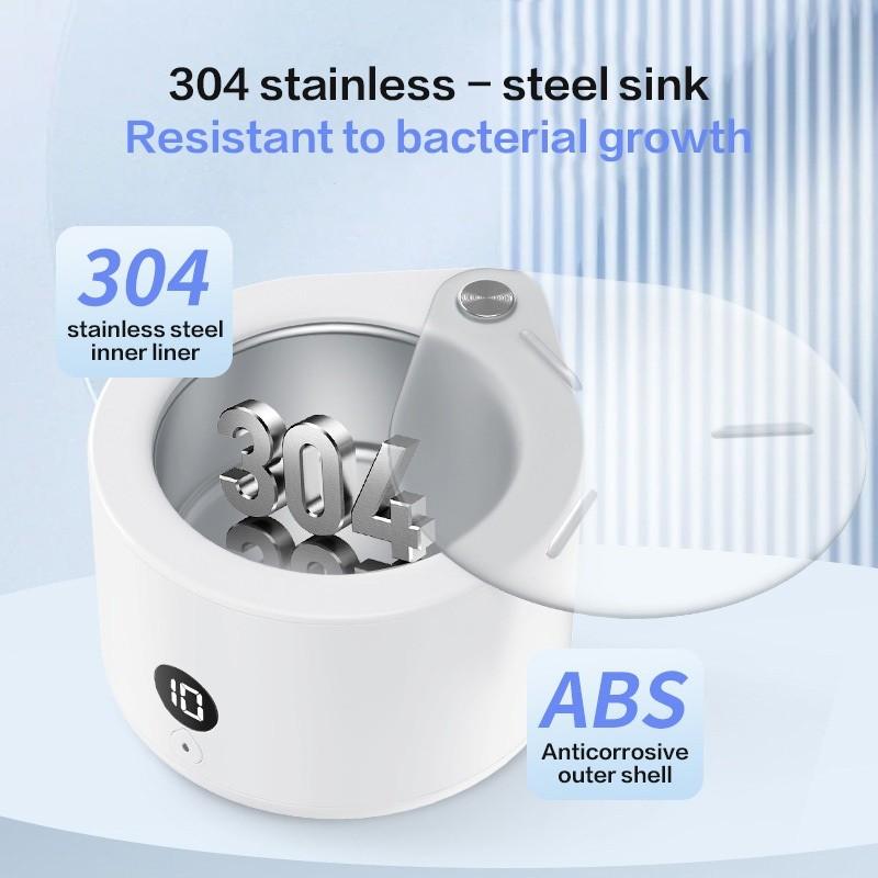 Household Denture Cleaning Box Small Invisible Retainer Cleaner High-Frequency Ultrasonic Braces Cleaning Machine