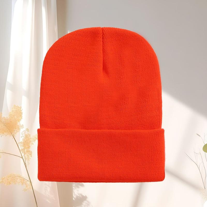 Czapka wełniana jesienno-zimowa czapka na zimno czapka dziergana dla pary czapka dziergana w kolorze cukierkowym wzór haftu tekst