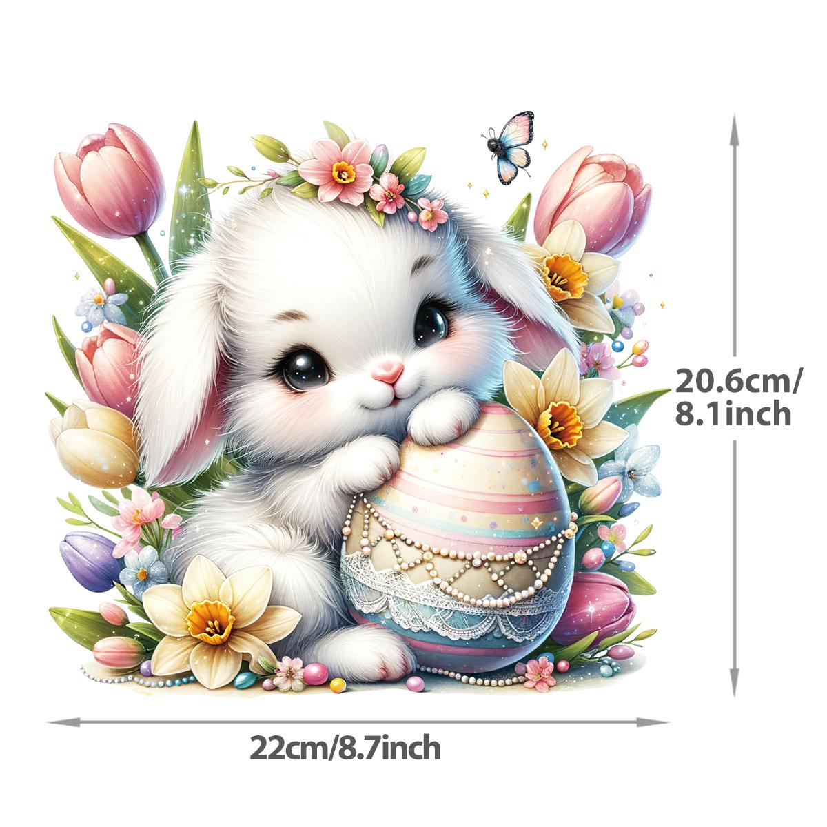 

Пасхальный кролик нашивки горячие слезоточивые наклейки джинсы термопресс аппликация аксессуары «сделай сам» наклейка модные полосы утюг на теплопередаче