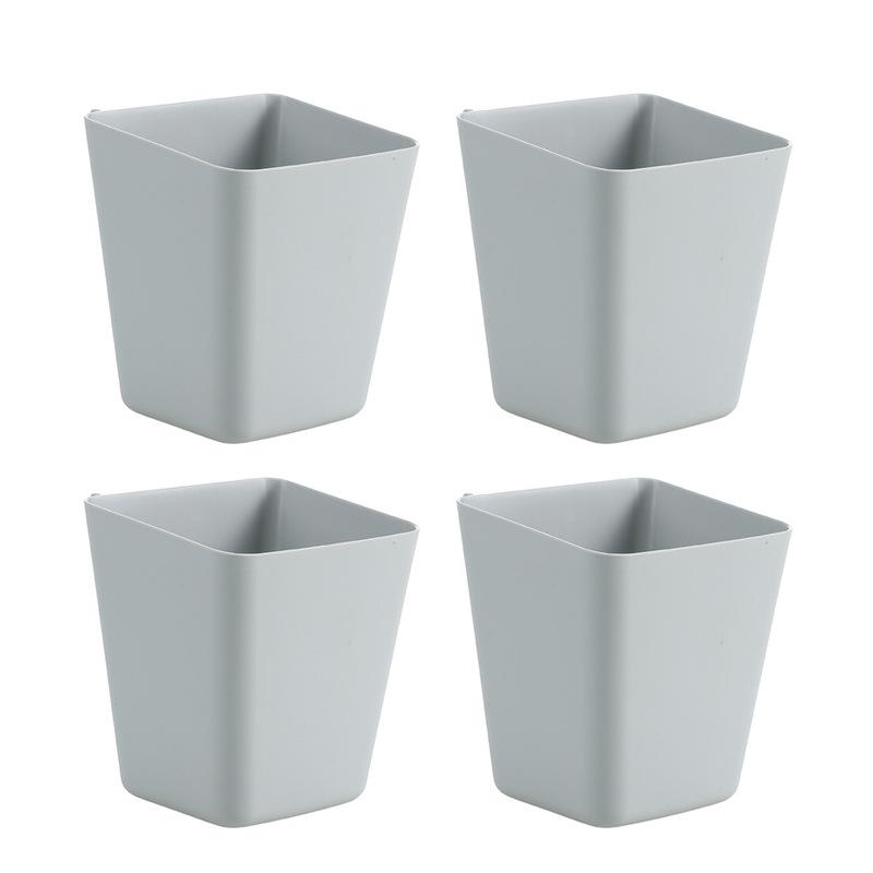 Hängender Schreibtischwagenkorb & Schreibtisch-Organizer für das Wohnheim: Kosmetikwagen, Aufbewahrungsbox, Aufhängerohr, Stifthalter und Aufbewahrungseimer.