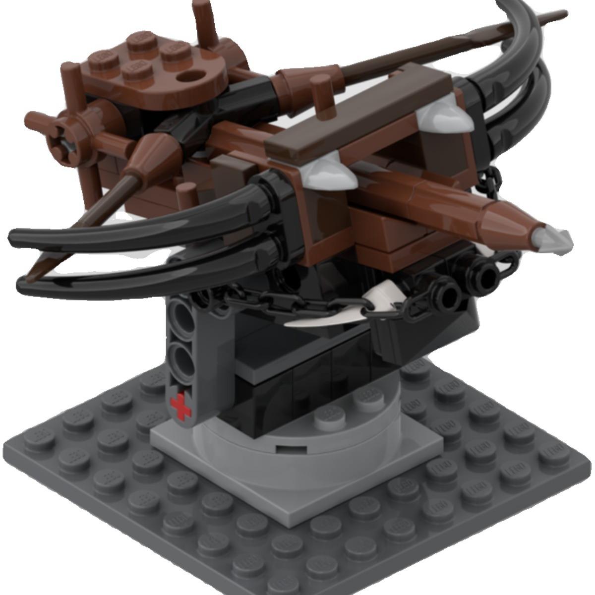 

Средневековое осадное оружие Арбалет Арбалет Конструктор Сборная игрушечная модель Совместим с мелкими деталями