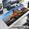 Lando Norris Personalized Large Mouse Pad Custom Name Text Extended Desk Mat Gaming Mousepad
