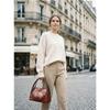New Chinese Style Women's Bag European and American Retro Embossed Hand-painted Portable Messenger Vegetable Blue Bag