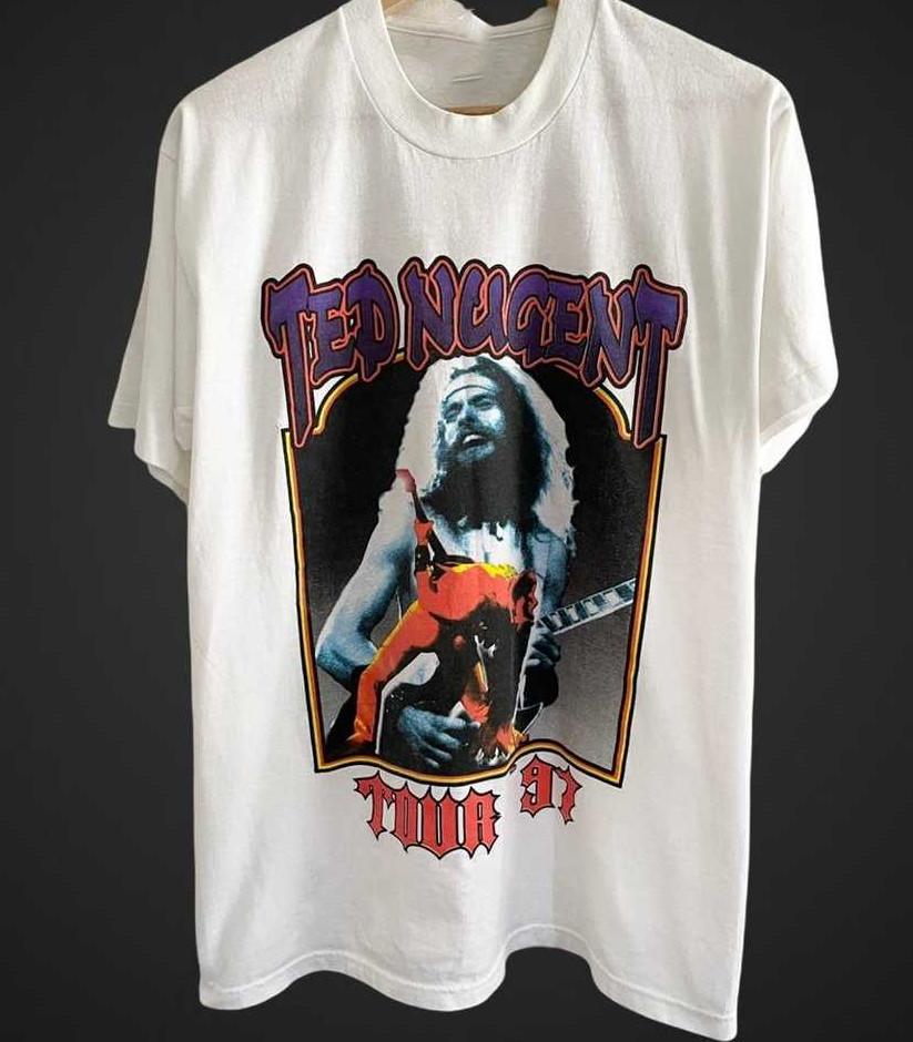 Hot TED NUGENT Tour 1997 T-shirt Classic unisex S-5XL TU251 Unisex T-Shirt