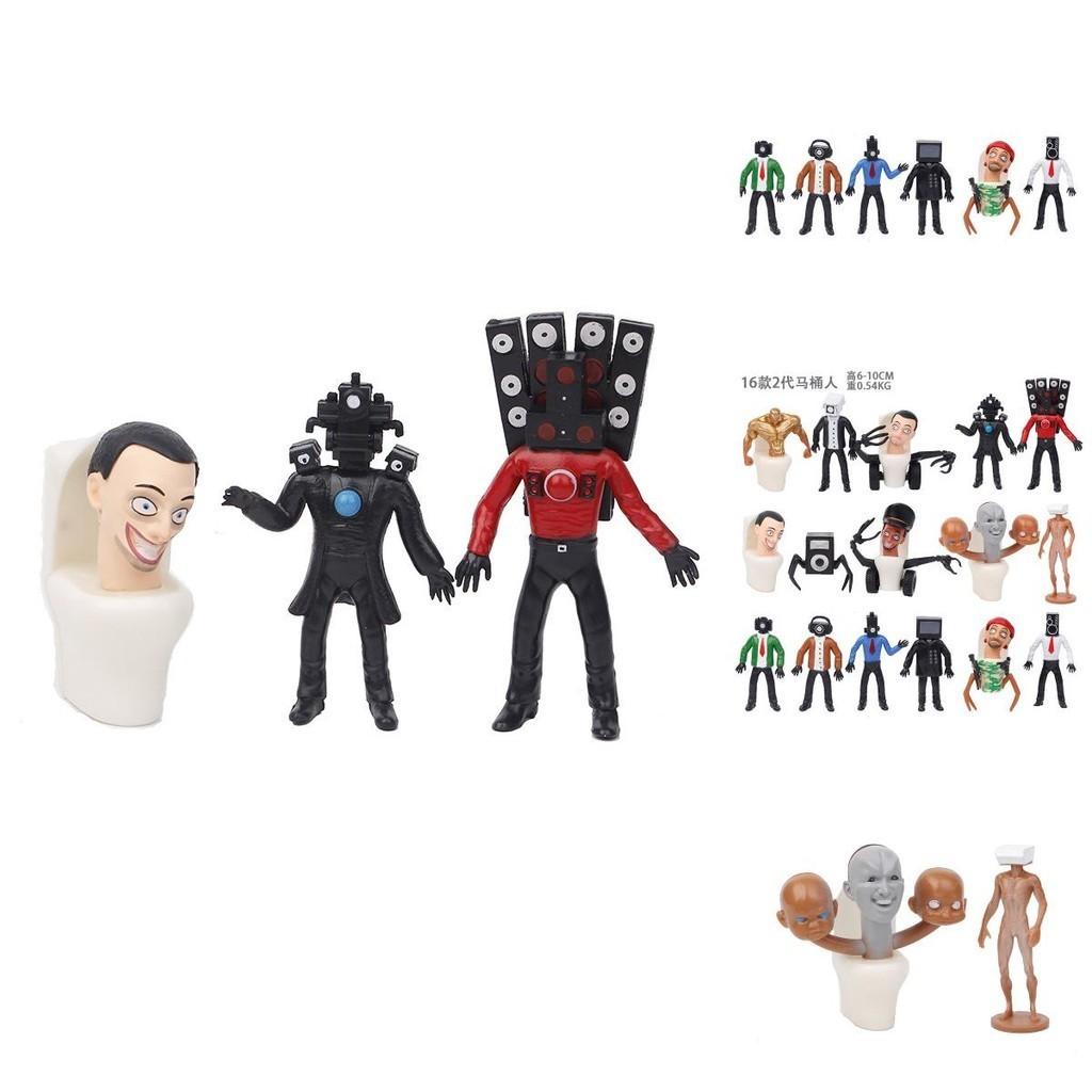 Skibidi Toilet Man PVC-Figuren-Set 16 Teile 6-10 cm Höhe