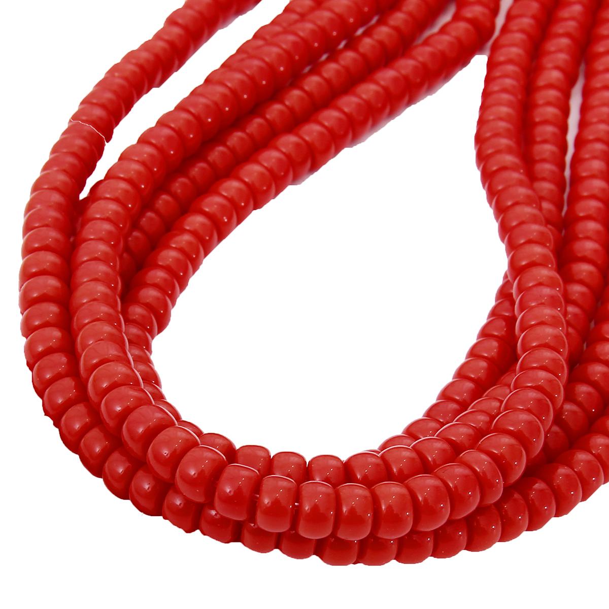 

6x4 мм/8x6 мм глянцевые круглые стеклянные бусины-разделители для изготовления ювелирных изделий, аксессуары «сделай сам» 6x4mm 100pcs