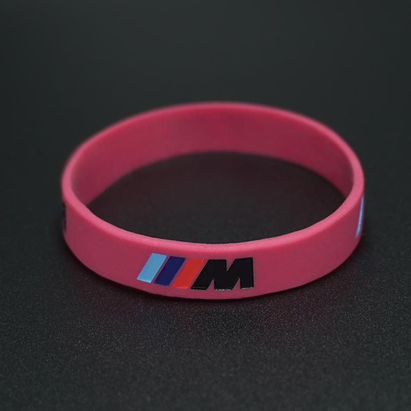 M Power Silicone Rubber Wristband For BMW M Emblem M3 M5 X1 X3 X5 X6 E46 E39 E36 E60 Seires Flexible Bracelet Sports Bangle