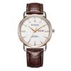 Unisex Waterproof Cowhide Strap Watch with Dual Calendar for Teens and Adults
