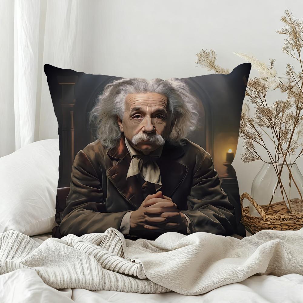 Fun Math Cool Pillow Case Bedroom Sofa Living Room Backrest Decoration Square EEinsteinS Cushion Nap Time