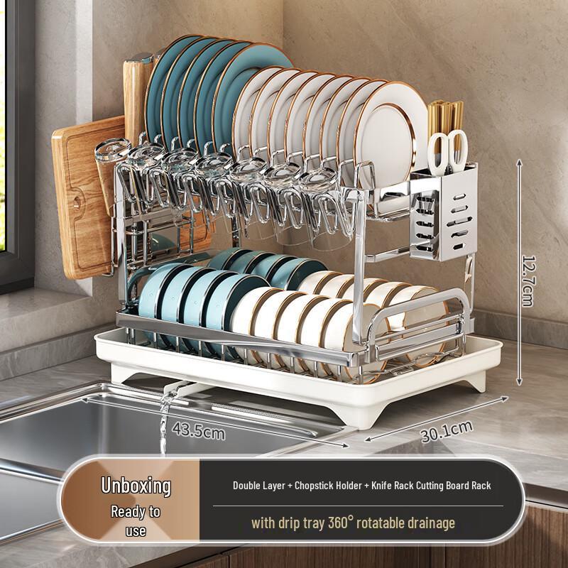 miflame Kitchen Countertop Dish Drying Rack