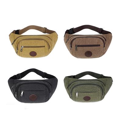 Canvas Purse Large Capacity Sports Outdoor Cycling Mountain Climbing Crossbody Bag Chest Bag Cash Register  Men's Purse.