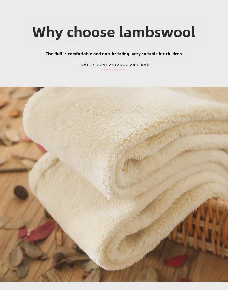 Girls' Winter Fleece-Lined Warm Cotton Leggings - Thick Lamb Fleece One-Piece for Babies and Kids