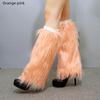 Women's Faux Fur Plush Boot Cuffs & Leg Warmers for Autumn/Winter