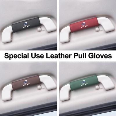 Car Interior Handle Protection Cover Roof Pull Gloves For S80 S60 XC90 T6 S90 C30 XC60 V50 FH16 AWD V70 V60 XC40 FH500 V40