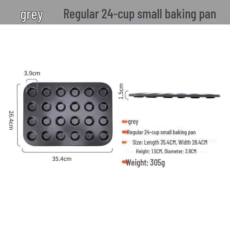 ZISIZ 24-Cup Mini Muffin Baking Pan