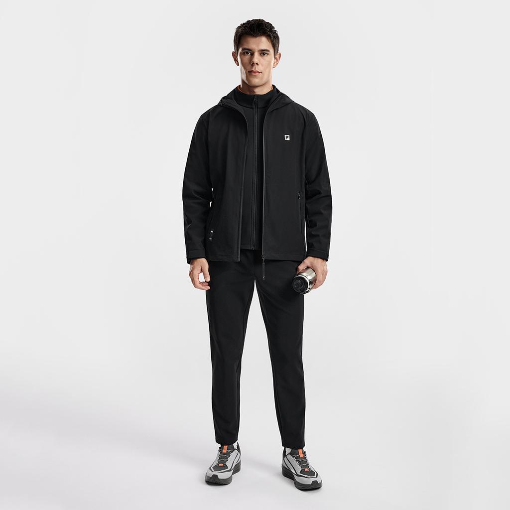 Fila Fitness Removable Three-In-One Minimalist Sports Casual Comfortable Warm Woven Hooded Jacket Men Jackets A11M611716F-BK