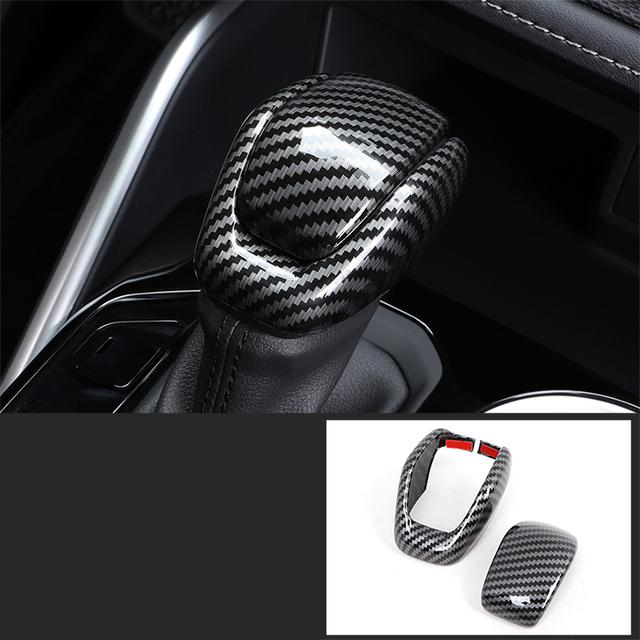 Pro Toyota Highlander XU70 Refit 2022 Carbon Fiber Interiérové Lišty Kryt Převodovky Rám Příslušenství Pro