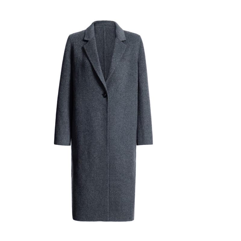 ELLASSAY Women's Elegant Lapel Long Wool Coat