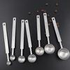 1/4Pcs Coffee Scoops Long Handle 304 Stainless Steel Tablespoon Stackable Kitchen Measuring Spoon Fits Coffee Container