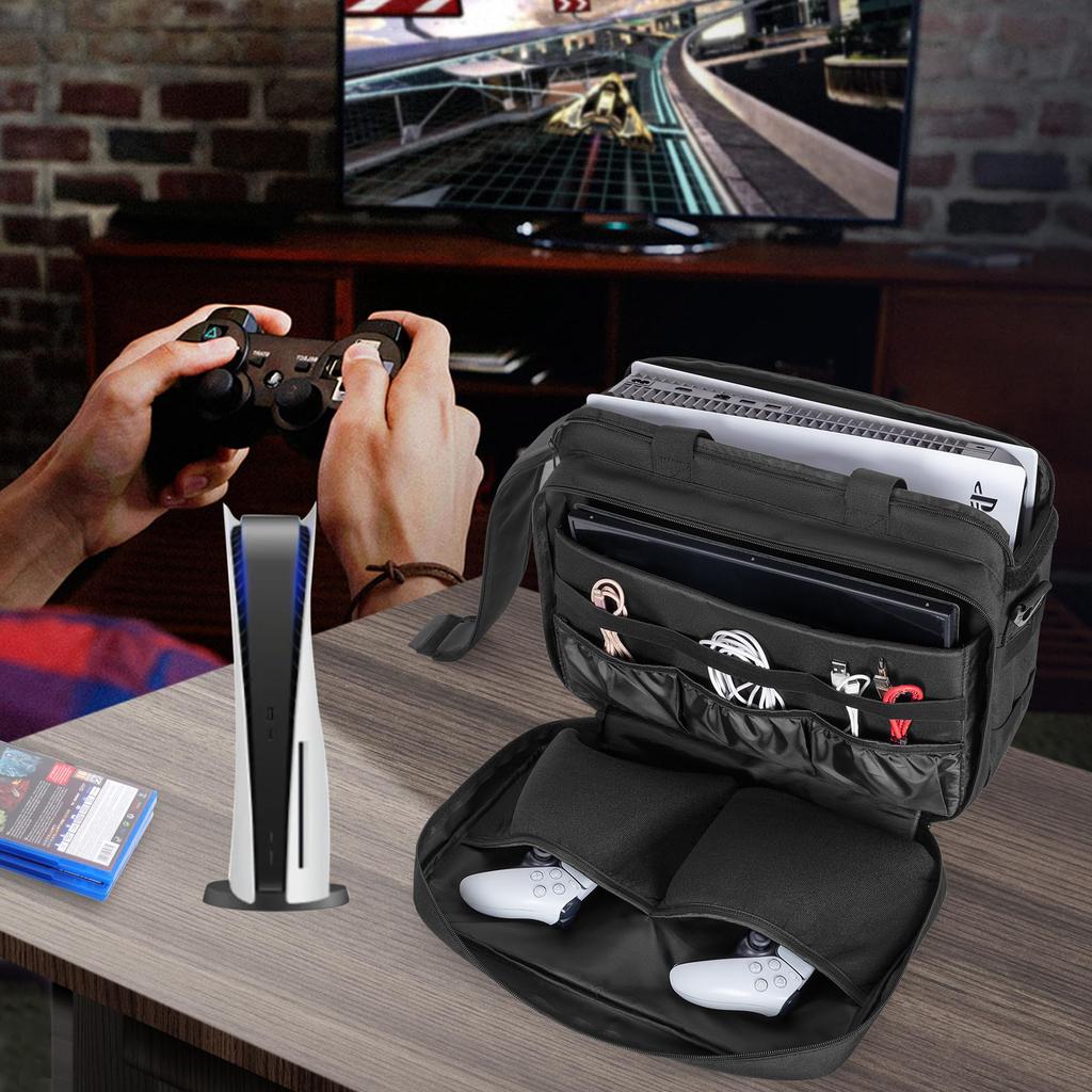 Trunab PS5 Aufbewahrung PS5 Tasche für Neu Kann Controller aufbewahren und Tragetasche für PS5 Tasche, Hülle, PS5, Discs,