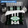 Set Lenzuola 3 Pezzi con Stemma Raja Club Athletic Stampa 2D (Include 1 Copripiumino + 2 Federe Senza Imbottitura), Decorazione camera da letto, Regalo ventilatore