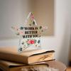 "Work Better With You" Coworker Keepsake - Versatile Acrylic Desk Gift
