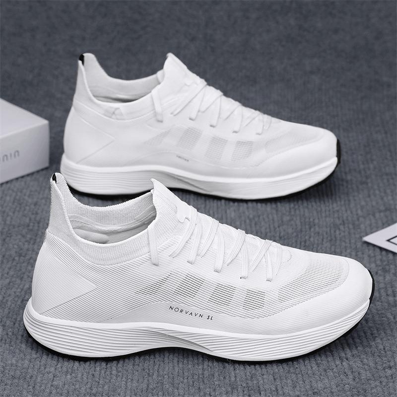 

Мужская обувь лето новая уличная легкая обувь для хайкинга дышащая обувь из сетки с плетением муха мужская обувь для хайкинга на толстой подошве износостойкая 44 белый