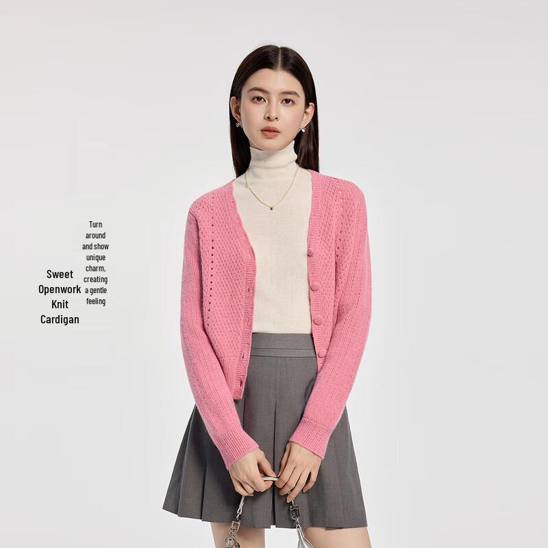 

FivePlus V-Neck Slim Fit Cut-Out Knit Cardigan L