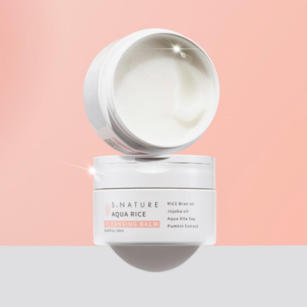 

S-NATURE Aqua Rice Cleansing Balm 90ml Duo Set - Deep Cleansing & Brightening Rice Moisturizing Balm