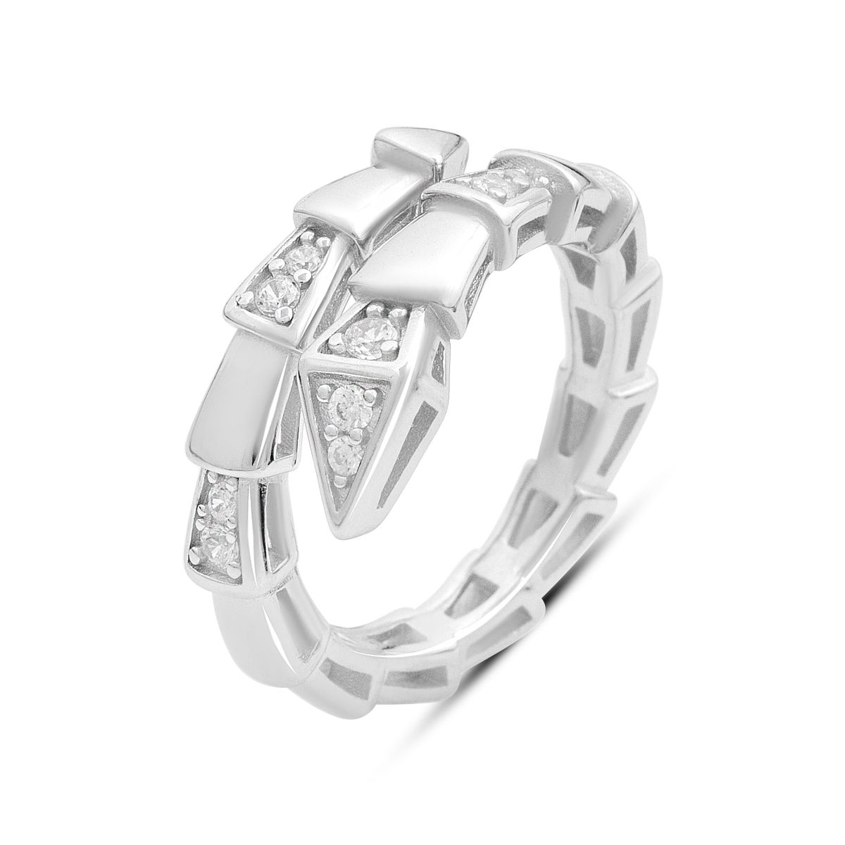 

Silver ring with cubic zirconia, product weight 4.78 g (2177579) 17 білий